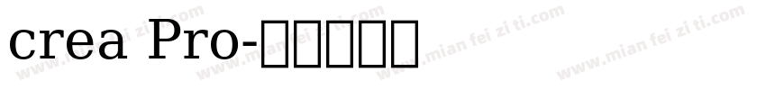 crea Pro字体转换